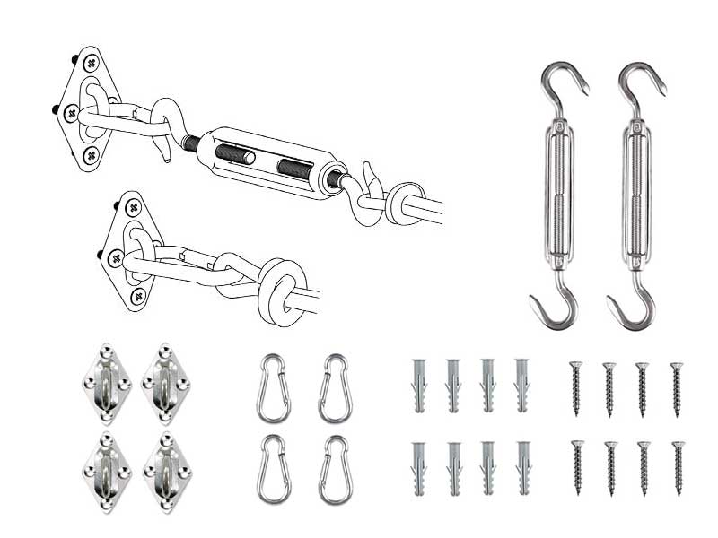 Shade Sail Hardware Kit