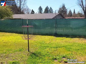 Fence privacy screen nets fix on yard fence-3