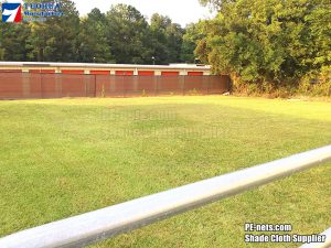 Fence privacy screen nets fix on yard fence-8