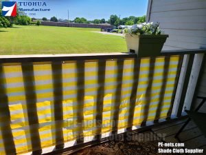 spaced color balcony privacy barrier