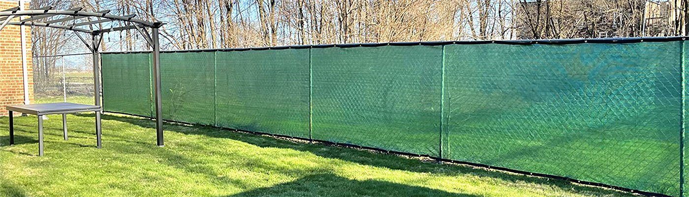 Fencing fabric screen